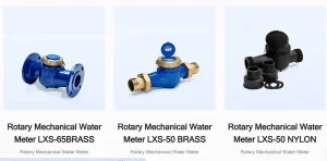 Medidor de agua mecánica rotativa