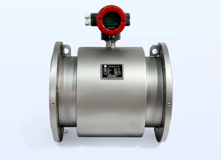 Large flange magnetic flowmeter for wastewater