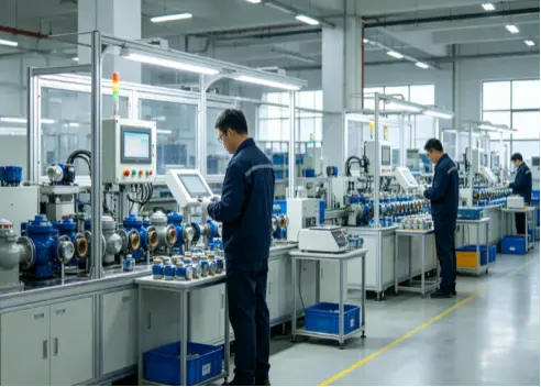 Water meter factory production workshop