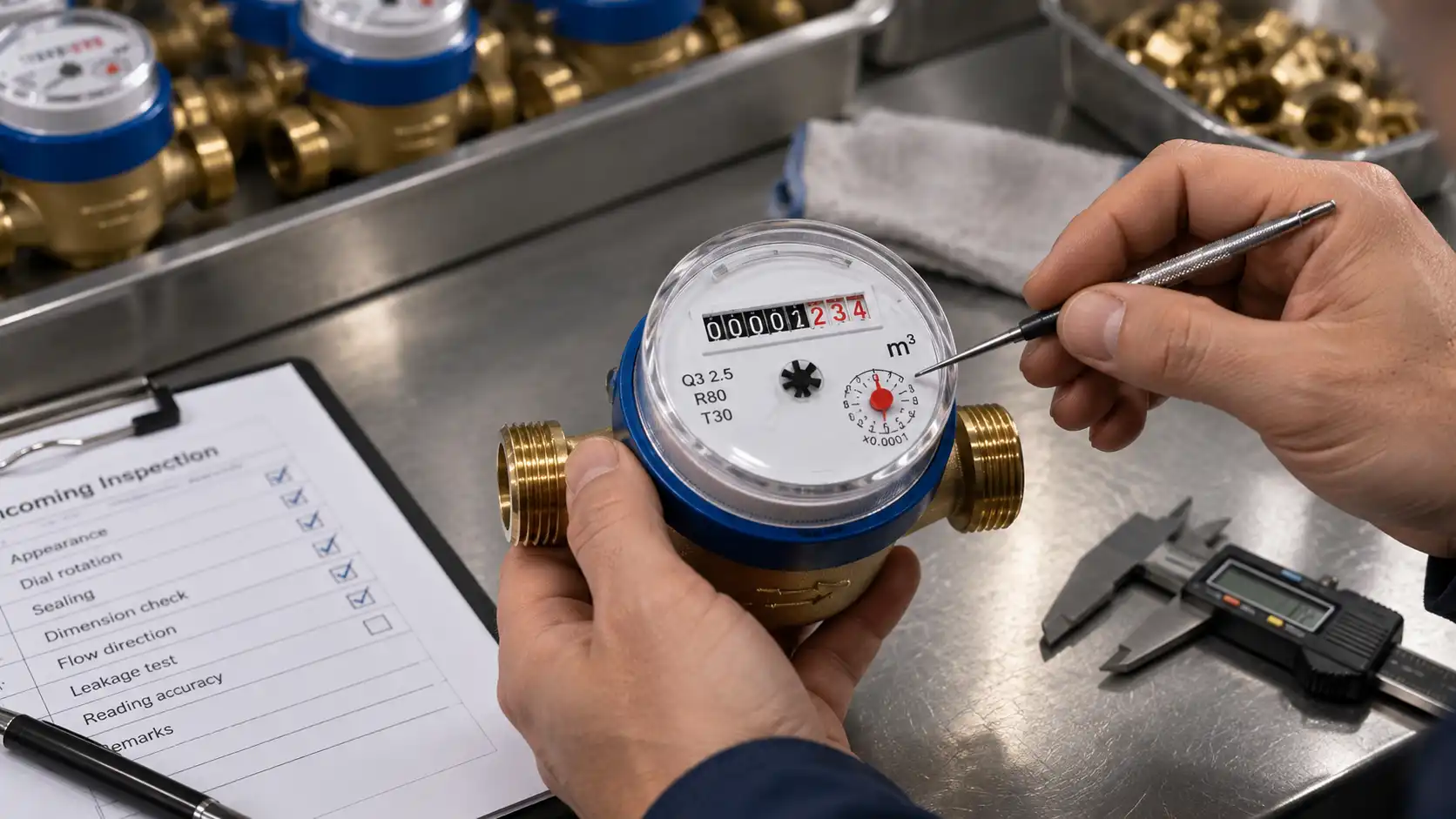 Water meter supplier inspection before purchasing water meters from China